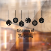 Personalized Ornament Christmas Window Cling Raamsticker (Vel 2)