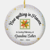 Personalized Ornament | Quilter "In Memory" (Achterkant)