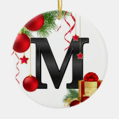 Personalized Ornament with Letter (Voorkant)