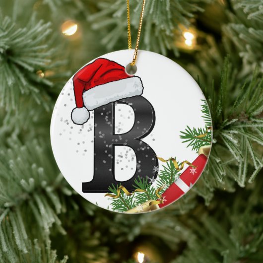 Personalized Ornament with Letter (Boom)