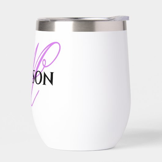 Personalized outdoor wine glass (Gauche)