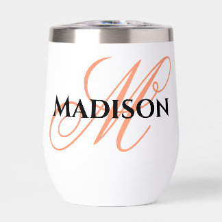 Personalized outdoor wine glass