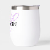 Personalized outdoor wine glass thermal wine tumbl (Gauche)