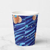 Personalized Outer Space Galaxy Birthday Papieren Bekers (Rechts)