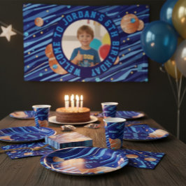 Personalized Outer Space Galaxy Photo Spandoek