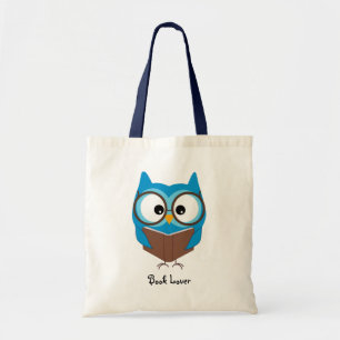 Personalized Owl Book Lover - Budget Canvas tas