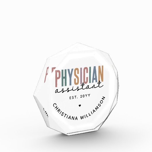 Personalized PA Physician Assistant Afstuderen Fotoblokken (Links)