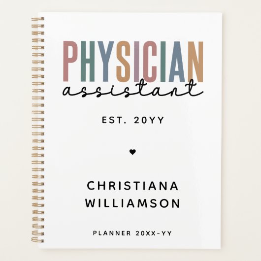 Personalized PA Physician Assistant Afstuderen Planner (Voorkant)