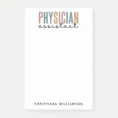 Personalized PA Physician Assistant Afstuderen Post-it® Notes (Voorkant)