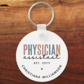 Personalized PA Physician Assistant Afstuderen Sleutelhanger (Achterkant)