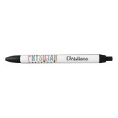 Personalized PA Physician Assistant Afstuderen Zwarte Inkt Pen (Voorkant)