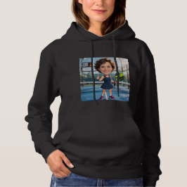 Personalized Paddle/Pickleball Caricature   Hoodie