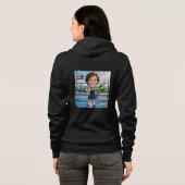 Personalized Paddle/Pickleball Caricature Hoodie (Achterkant volledig)