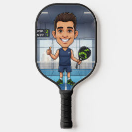 Personalized Paddle/Pickleball Player Caricature Pickleball Paddle
