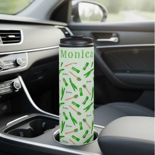 Personalized Pandan Leaf  Thermosbeker
