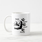 Personalized Papa mug, Custom Fathers Day mug Koffiemok (Links)