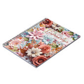 Personalized Paper Flowers spiral bound Notitieboek (Linkerzijde)
