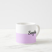 Personalized Pastel Name Mug Custom Coffe Cup gift Espresso Kop (Voorkant rechts)