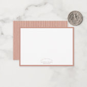 Personalized Patterned Note Card Set | Custom Name Notitiekaartje (Voorkant / Achterkant in situ)