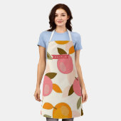 Personalized Peach Pattern Cute Retro Summer Schort (Gedragen)