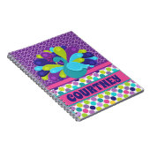 Personalized peacock Notebook and Journal Notitieboek (Rechterzijde)