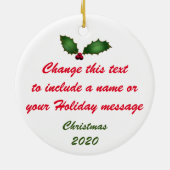 PERSONALIZED Pensacola Florida Keramisch Ornament (Achterkant)