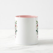 Personalized Peony Floral Name Mug Gift (Centre)