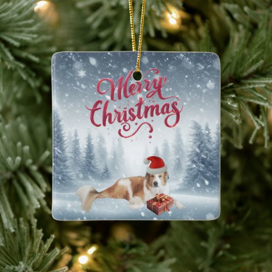 Personalized Pet Keramisch Ornament (Boom)