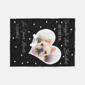 Personalized Pet Memorial Pet Loss | Photo Gift Fleece Deken (Voorkant (Horizontaal))