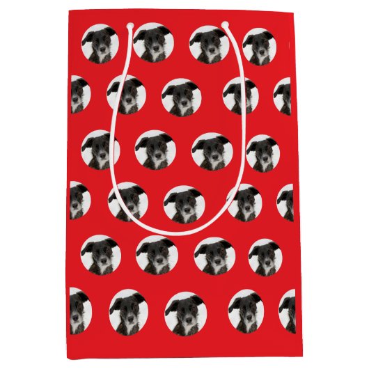 Personalized Pet Pattern Medium Cadeauzakje (Voorkant)