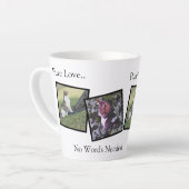 Personalized Pet Photo Latte Mug (Angle gauche)