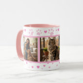 Personalized Pet Photo Mug Custom 3-Picture (Devant gauche)