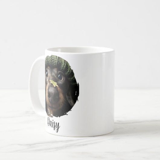 Personalized Pet Photo Mug with Name | Modern Cute (Devant gauche)
