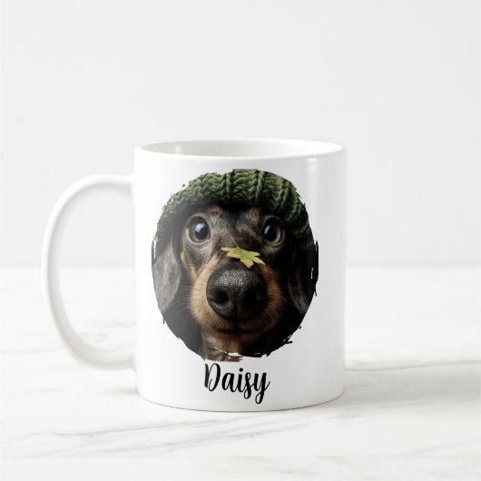 Personalized Pet Photo Mug with Name | Modern Cute (Gauche)