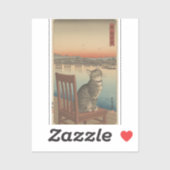 Personalized Pet Sticker – Ukiyo-e Japanese Art (Feuille)
