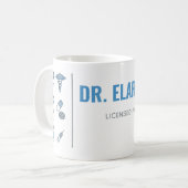 Personalized Pharmacist Mug | Modern Split Layout  Koffiemok (Voorkant links)