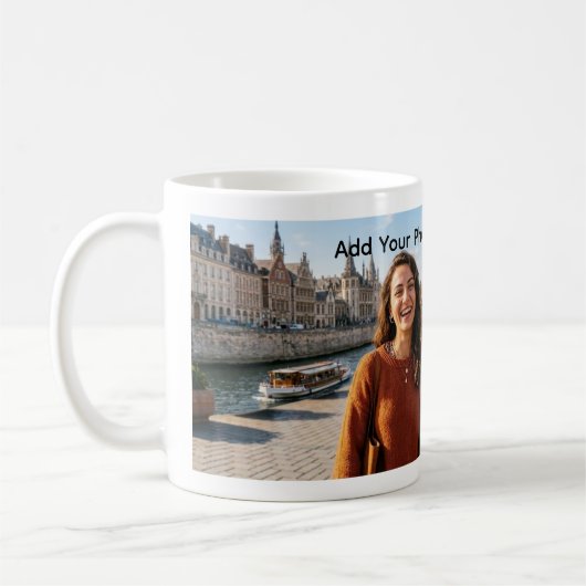 Personalized Photo and Name Keepsake Coffee Mug (Gauche)