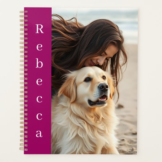 Personalized Photo and Name  Planner (Voorkant)