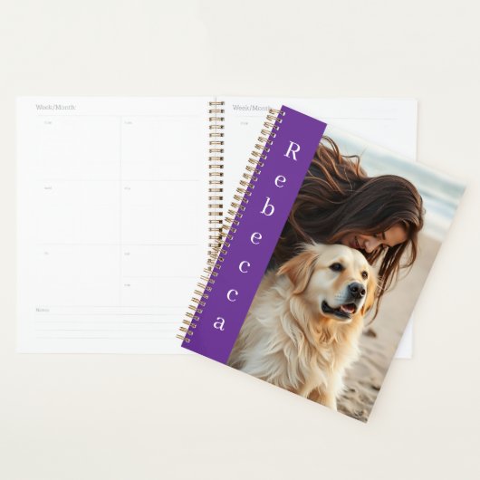 Personalized Photo and Name  Planner (Display)