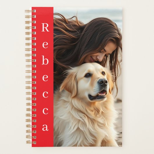 Personalized Photo and Name  Planner (Voorkant)