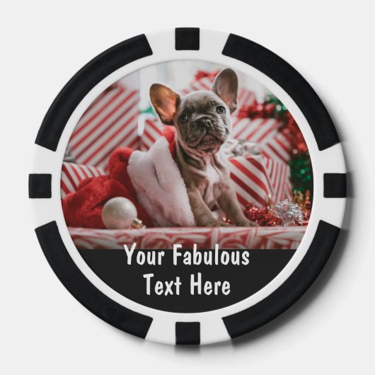 Personalized Photo and Text Poker Chips (Voorkant)