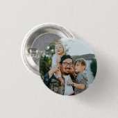 Personalized Photo and Text Ronde Button 3,2 Cm (Voorkant /achterkant)