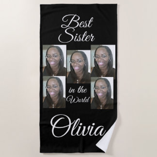 PERSONALIZED PHOTO BEACH TOWEL  STRANDLAKEN
