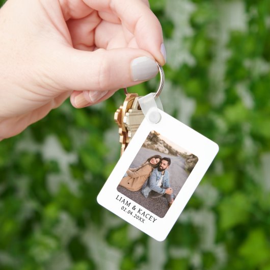 Personalized Photo Birthday Anniversary Wedding Sleutelhanger (Hand)