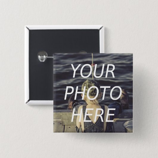 Personalized Photo Button  (Voorkant /achterkant)