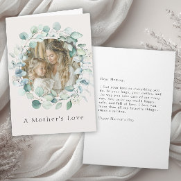 Personalized Photo Card for Mom Mother's Day Feestdagen Kaart