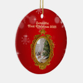 Personalized Photo Ceramic Ornament (Rechts)