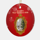 Personalized Photo Ceramic Ornament (Links)