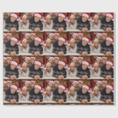 Personalized Photo Collage Cadeaupapier (Vlak)