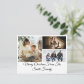 Personalized Photo Collage Feestdagenkaart (Staand voorkant)